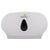 Twin Jumbo Toilet Roll Dispenser - White