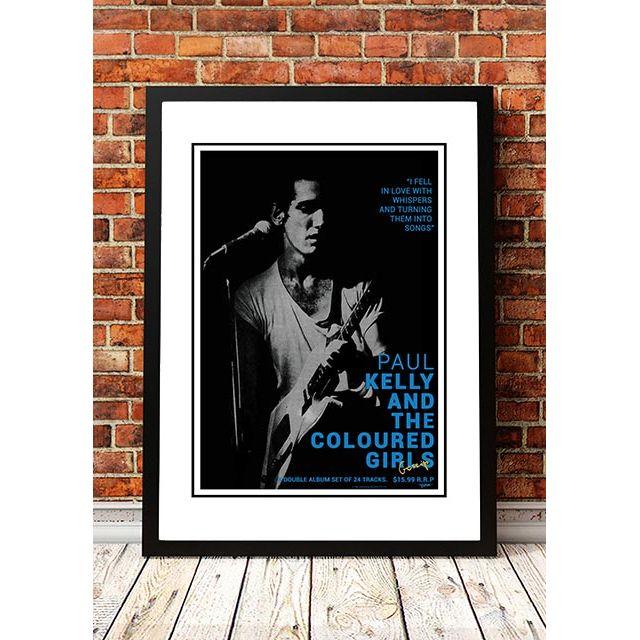 Paul Kelly 'Gossip' In Store Poster 1986 - Framed A3