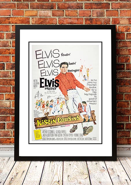 Elvis 'Kissin' Cousins' Framed Movie Poster! - Framed A2