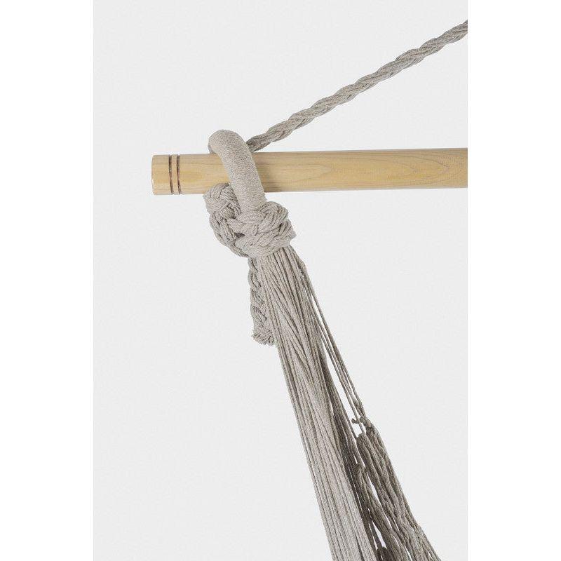 Fringed Cotton Rope Mexican Hammock Swing from Mexico in Dream Sands