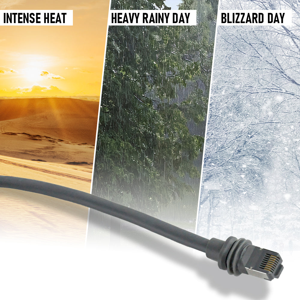 46M/150FT Replacement Gen 3 Cable 26AWG for Starlink Rectangular Satellite V3 Waterproof Weatherproof High Speed Supports Bandwidths up to 1200Mbps Gray