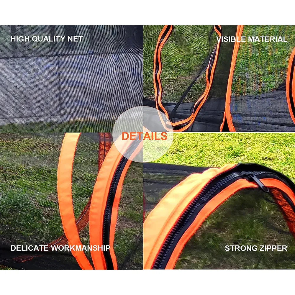 6 in1 Outdoor Portable Pet Cat Playpen Folding Pop Up Mesh Play Tent Tunnel House Enclosures Portable with Storage Bag for Indoor and Outdoor