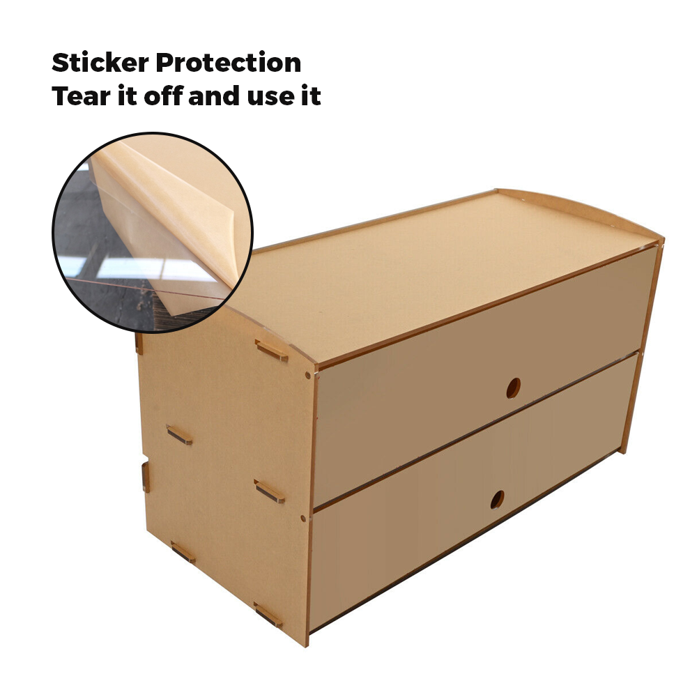 Alston 2-Tier Bakery Display Case Cabinet Pastry Acrylic Cupcake Donuts Cake Pastry Clear Display Cabinet Shelf Transparent Showcase 225x485x330mm