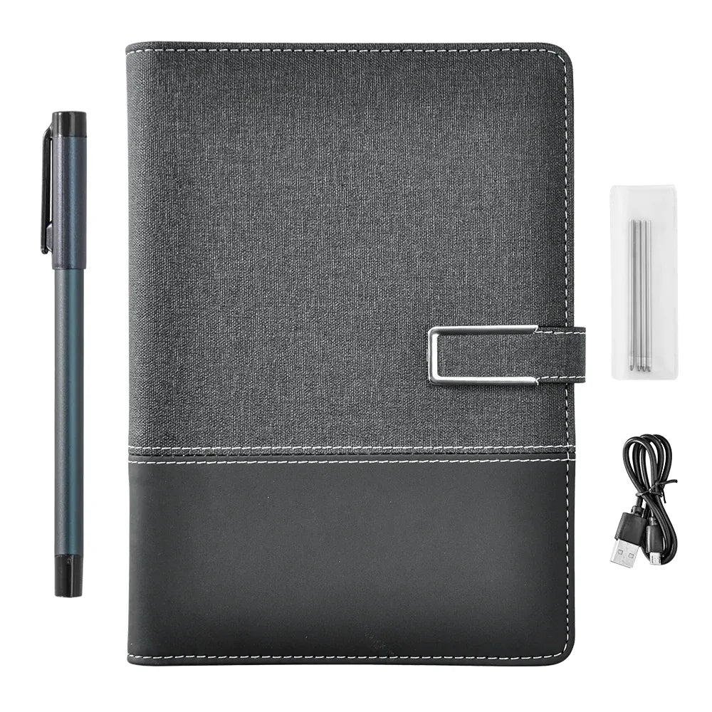 Smart Digital Notebook AI Powered Digital Sketchbook Set with Sync Pen and A5 Erasable Paper Refill for Drawing Writing Notetaking Bluetooth Real Time Sync