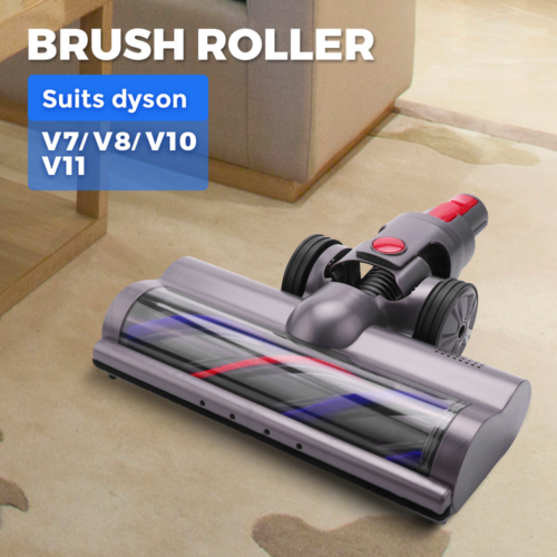 Alston Turbo Brush Roller Head Replacement for Dyson V7 V8 V10 V11 Y1W2 Cordless Vacuum Turbine Roller Brush Powerful Suction Soft Roller Gentle on Timber Floor