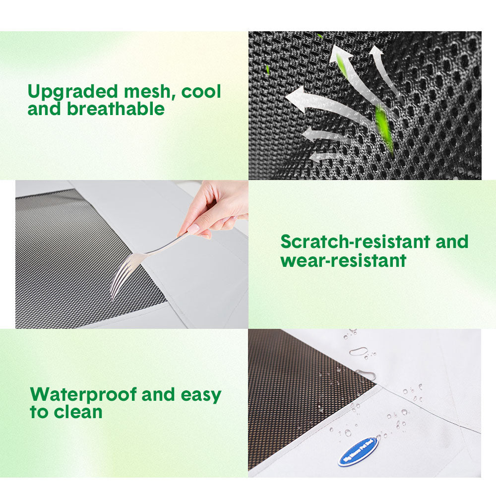 Raised Dog Bed Large Elevated Pet Bed Scratch and Moisture Resistant Breathable Kennel with Non-Slip Feet Indoor Outdoor for All Seasons Max Load 100kg