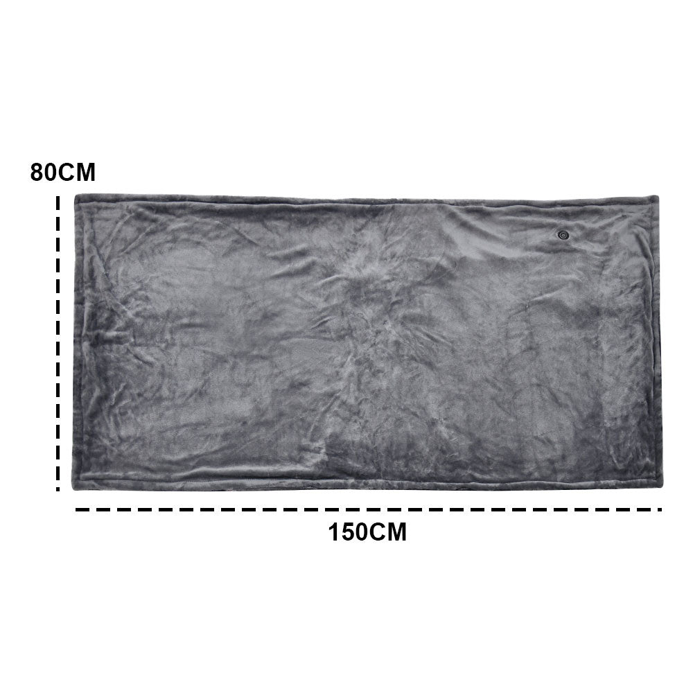 Electric Heated Blanket Washable 10W Heated Soft Thermal Zipper Shawl Wraps USB Charging Winter Heating Wraps Pad with 3 Level Temperature Setting