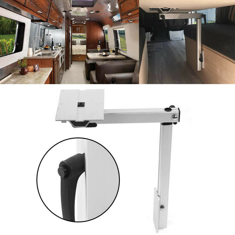 Adjustable RV Table Leg 360° Rotating Support Pedestal Table Leg RV Accessories, Detachable Aluminum Alloy Support Table Pedestal with Stepless Knob