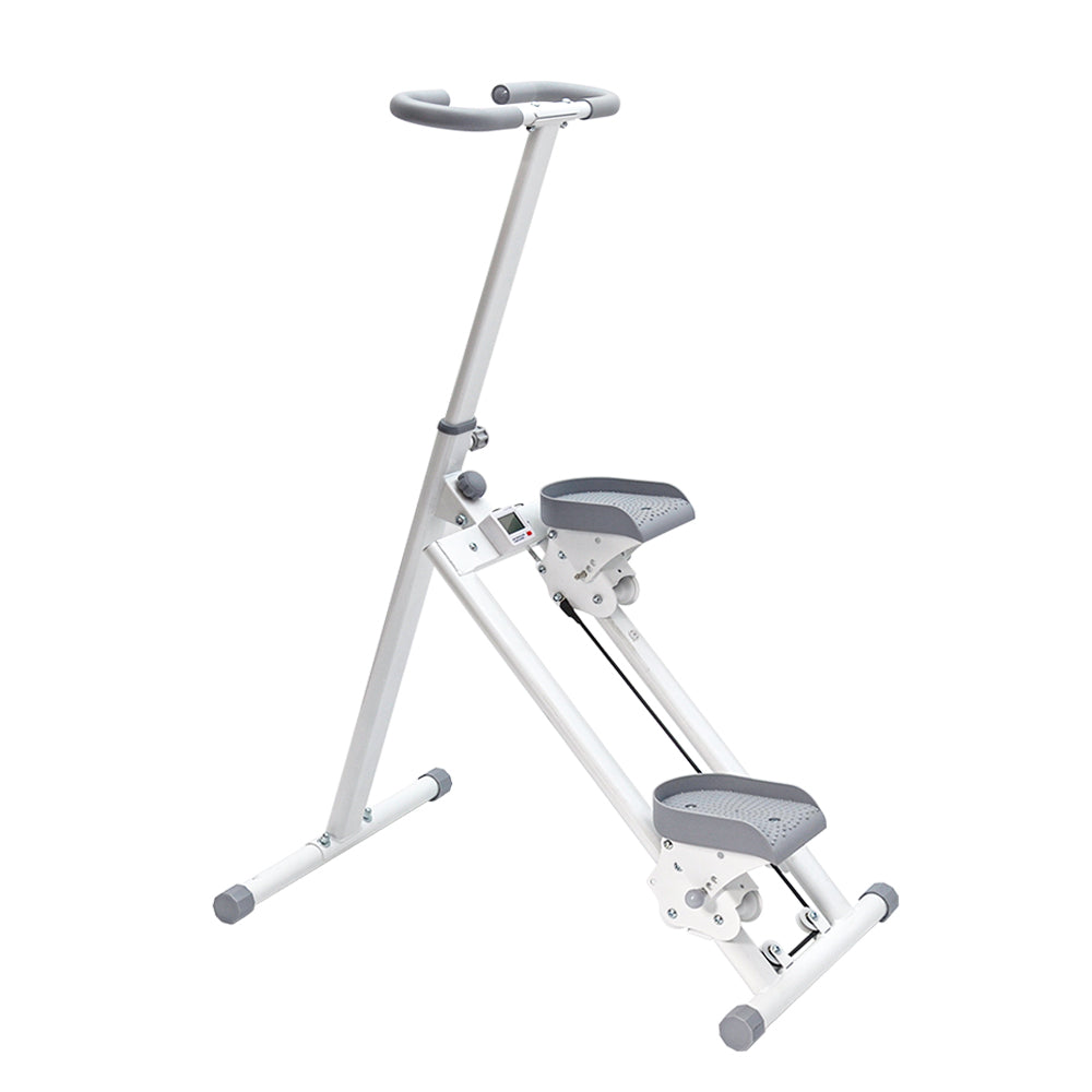 Foldable Stair Stepper for Home Gym Exercise Height Adjustable Vertical Climber Machine 150kg Loading Capacity with Digital Display for Full-Body Workout