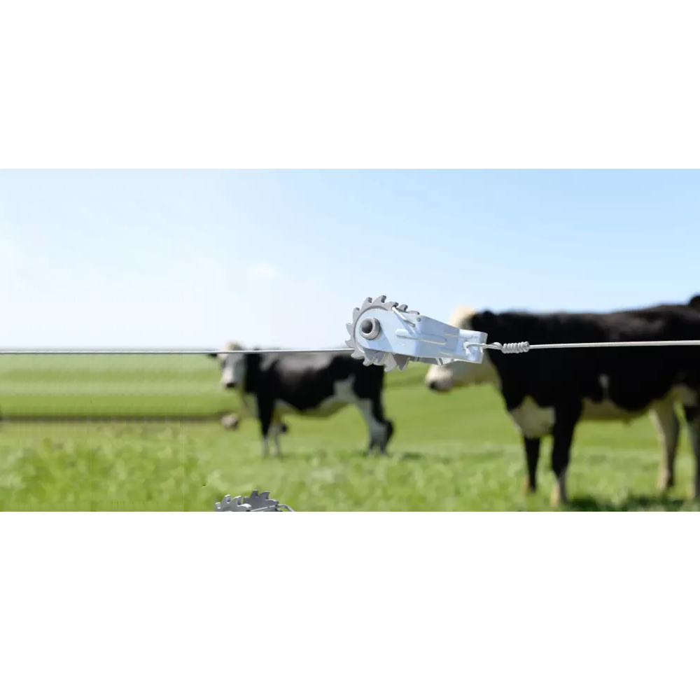 50 Pack Inline Cliplock Wire Strainer Aluminum Alloy Heavy Duty Wire Ratchet Tensioner for Electric Fence