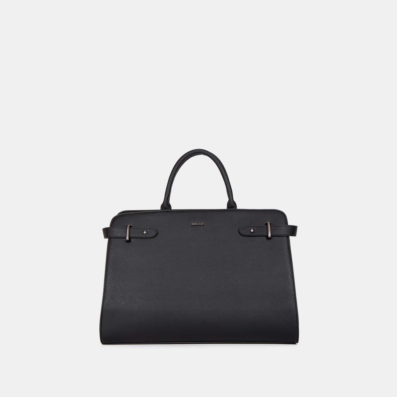 Bagco Bravura Leather Tote Set-Black