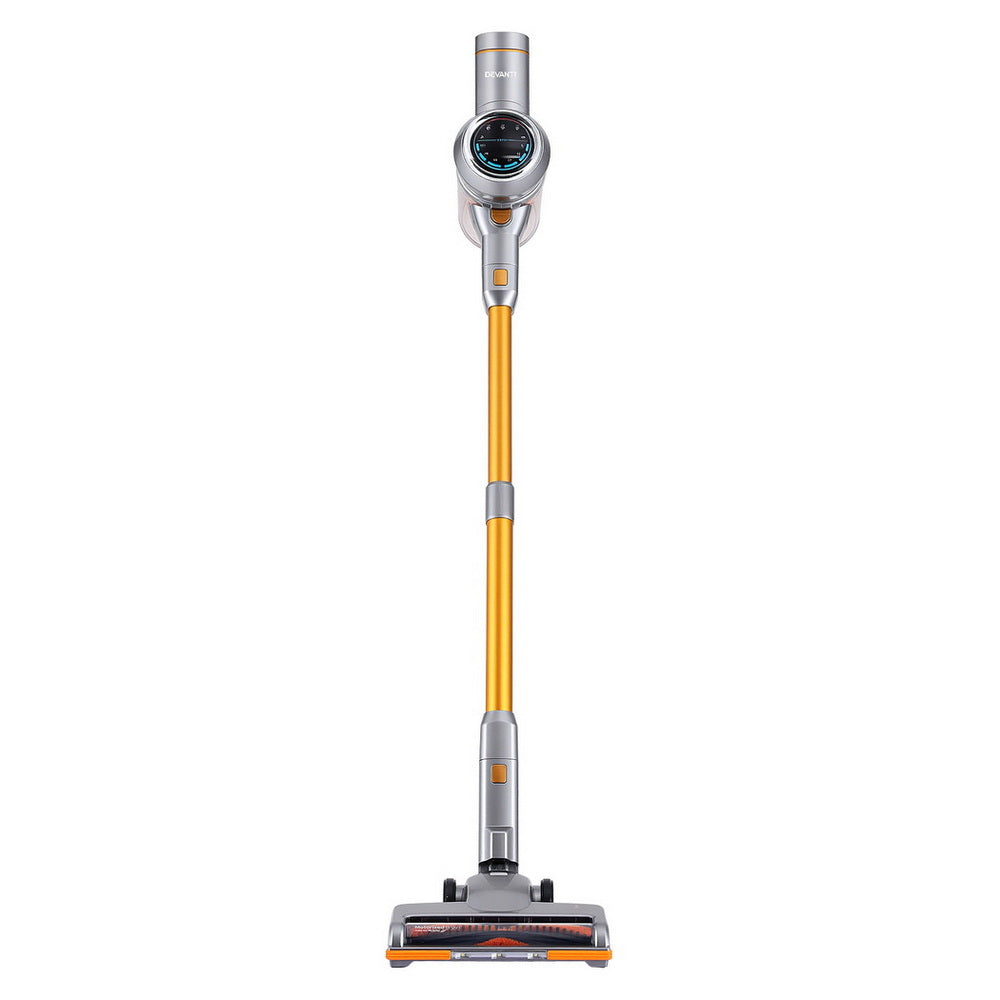 Devanti 300W Stick Vacuum Cleaner Cordless Self-Standing Golden