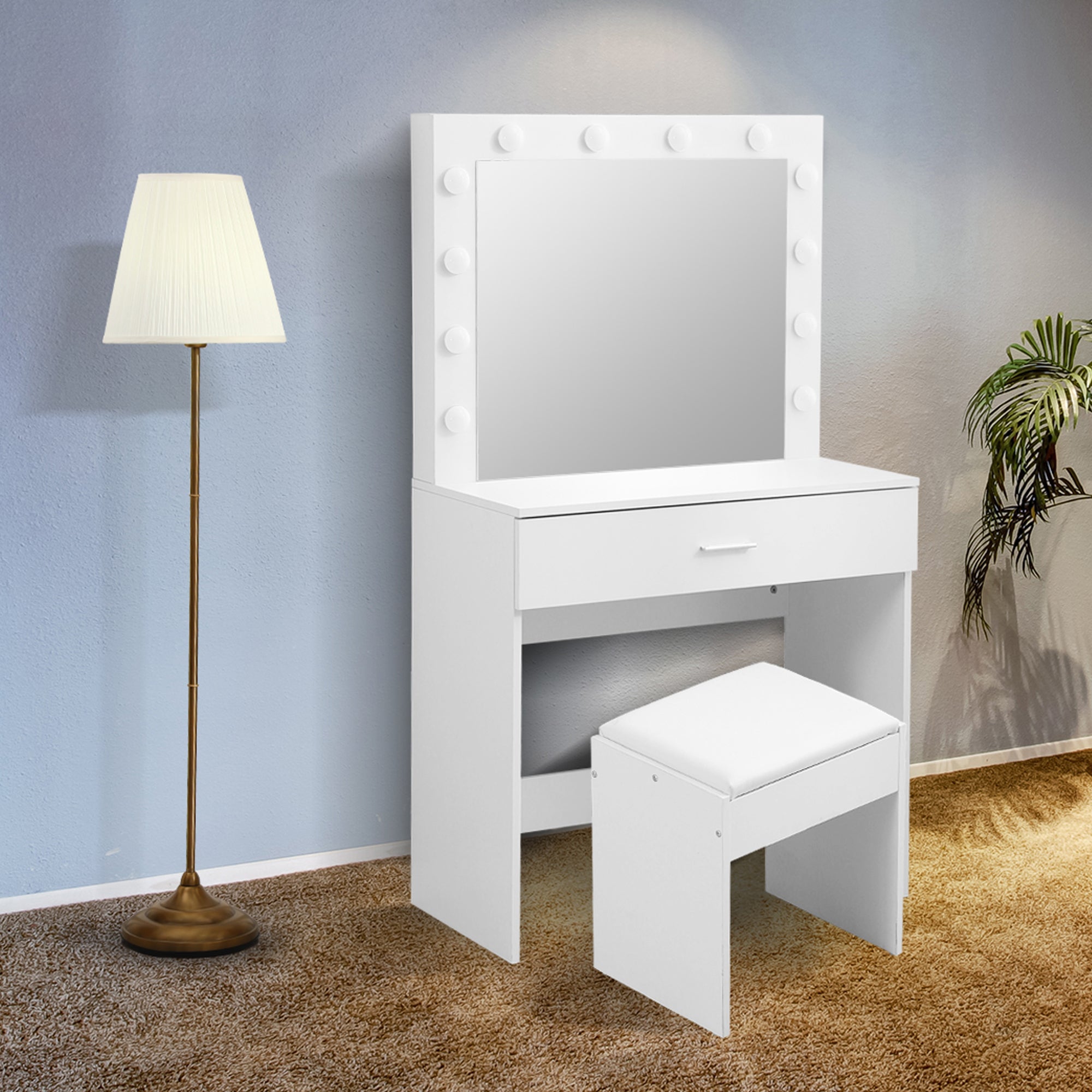 Levede Dressing Table Set Makeup Mirror-1917016716848795655