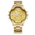 Waterproof Gold Steel Band Quartz Watch - Fashion Life-1915197719006285829