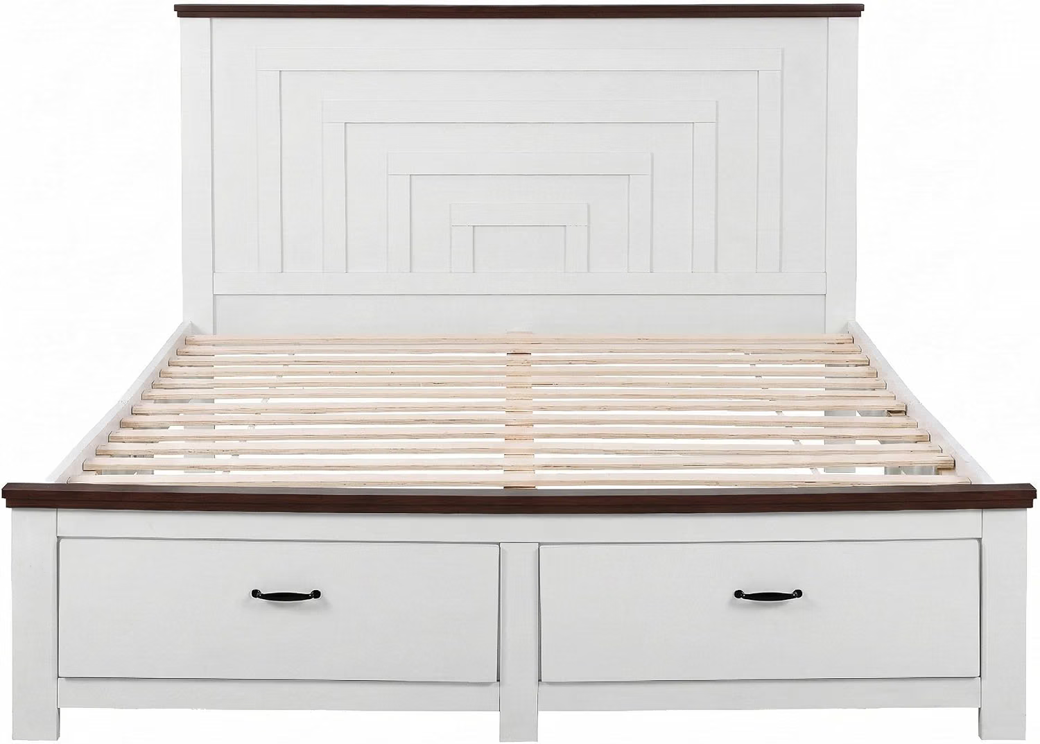 Artiss Double Wooden Bed Frame and 2 Bedside Table Bedroom Furniture Set