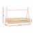 Artiss Bed Frame Wooden Kids House Frames Oak PUAH