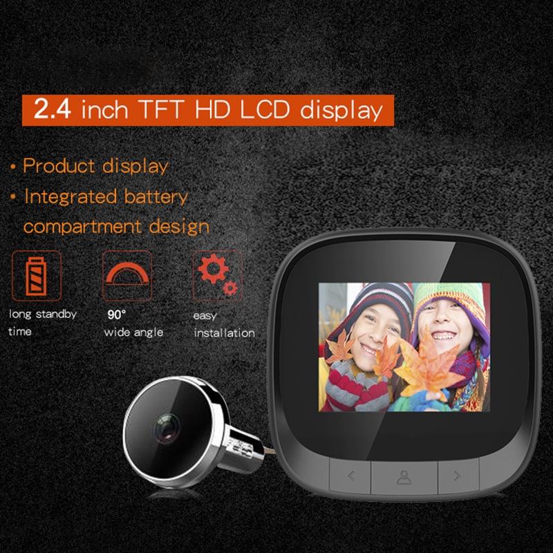 2.4 Screen Digital Peephole Viewer With 0.3Mp Camera And Door Bell-1915197756474003463