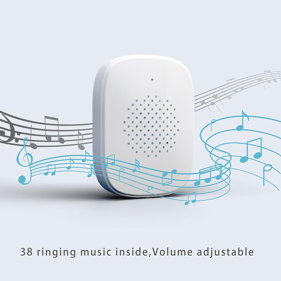 Wireless Security Doorbell With Bidirectional Voice Intercom-1915196634011144196