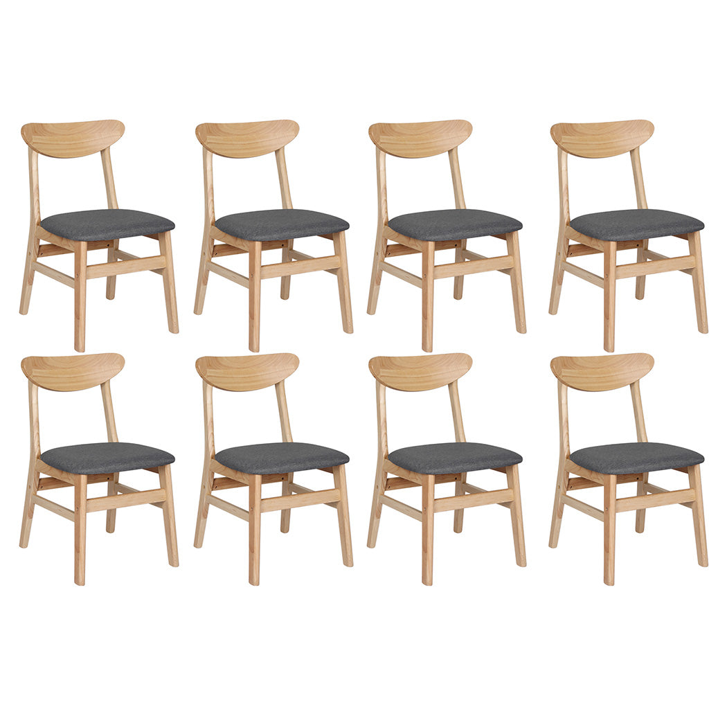 Levede 8xDining Chairs Kitchen Chair Nature-1973193558970208256