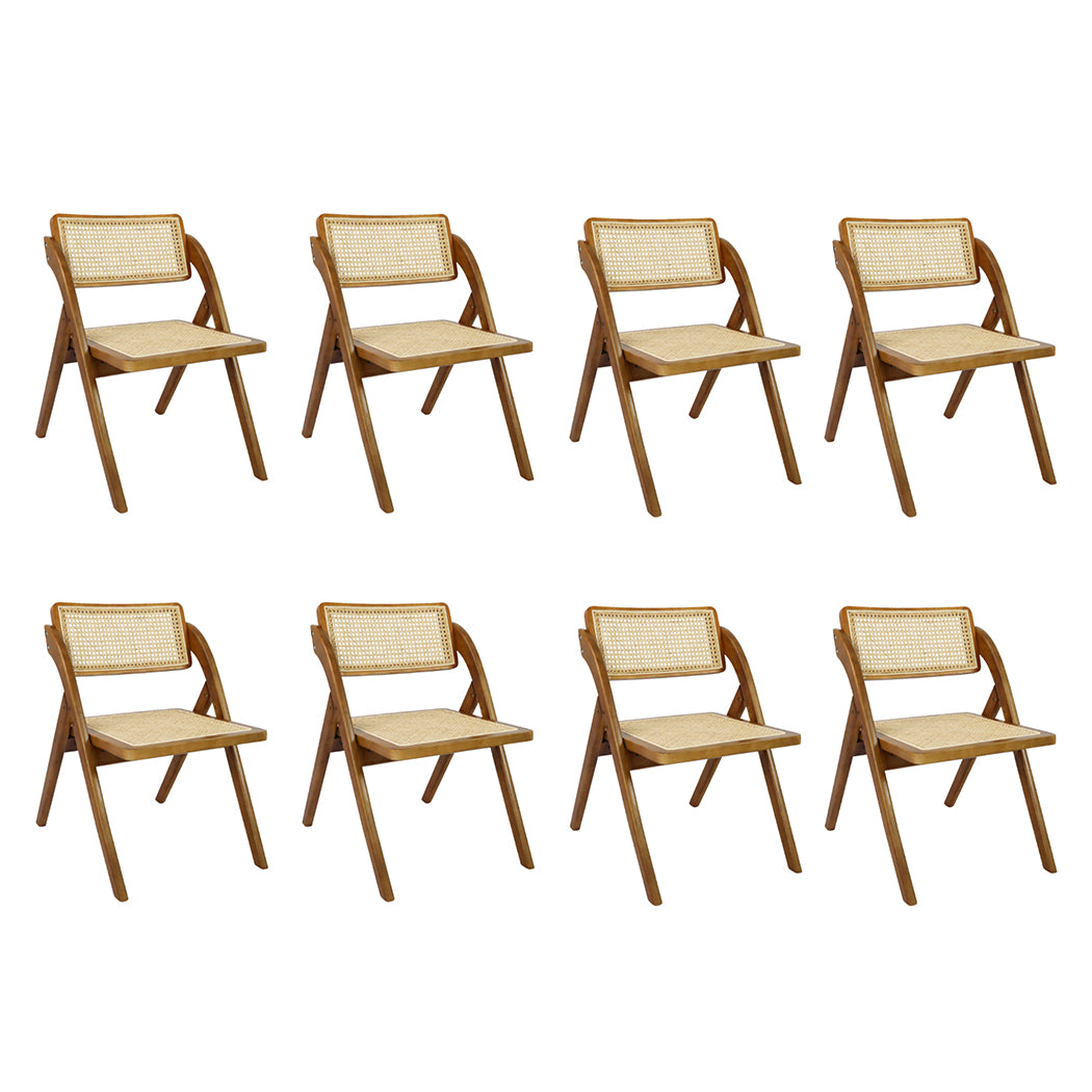 Levede 8X Foldable Rattan Dining Chairs-1973193561688117248