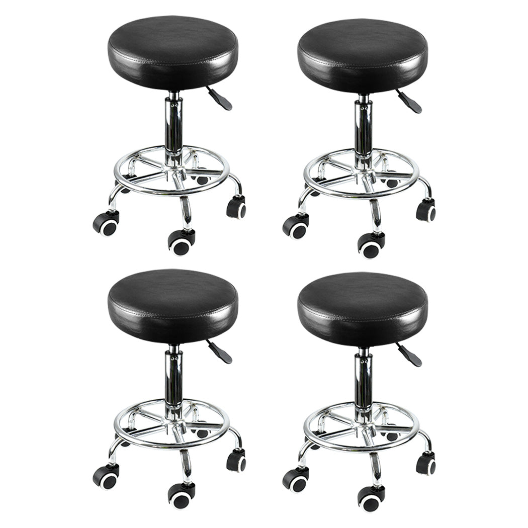 4x Levede Swivel Salon Barstool Hairdressing-1973193578192703488