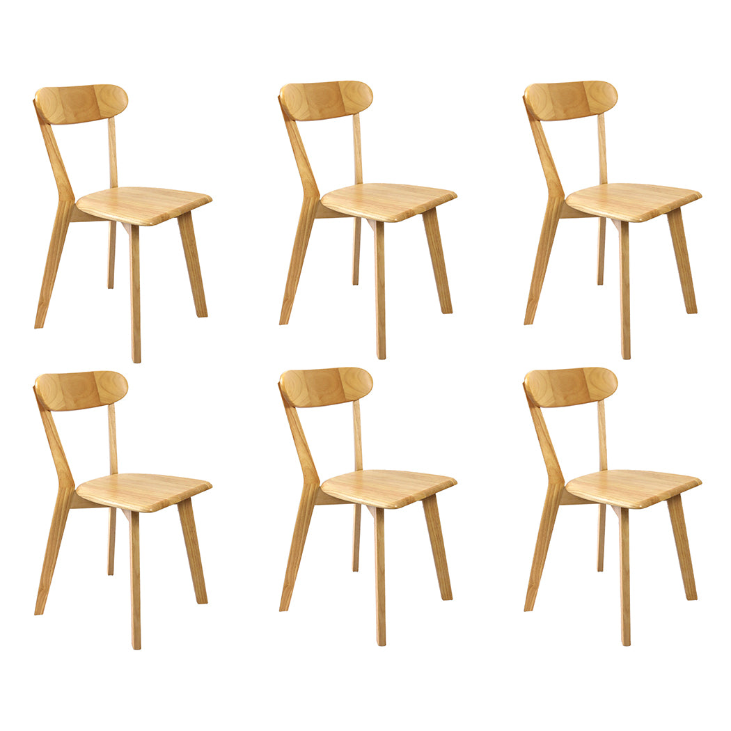 Levede 6x Dining Chairs Wooden Kitchen Chair-1973193568562581504