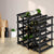 Artiss Wine Rack 20 Bottle Black
