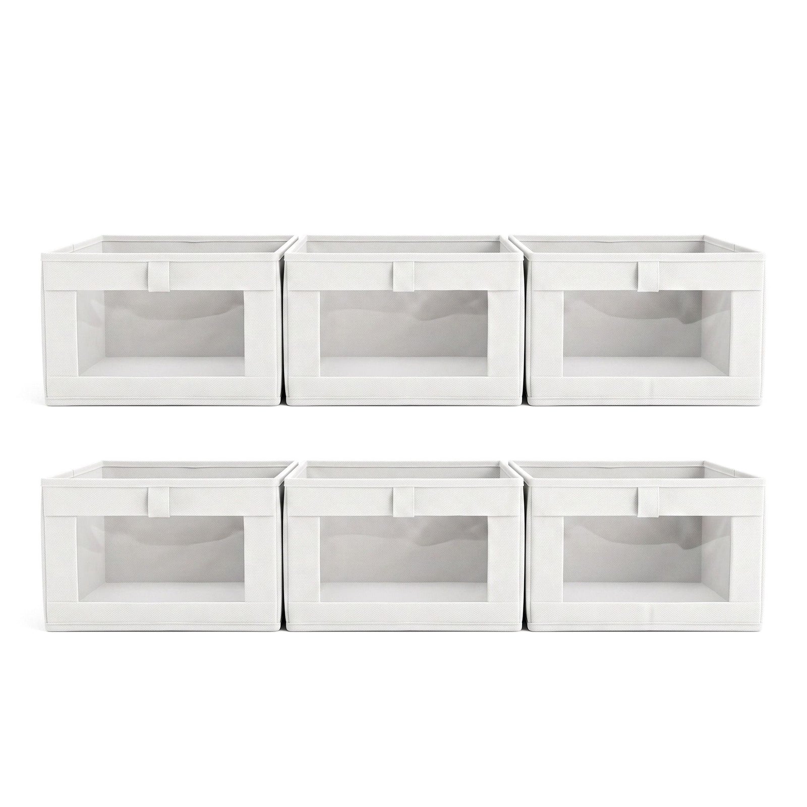 Artiss 6 Pack Linen Closet Organizers and Storage Foldable Clothing Bins