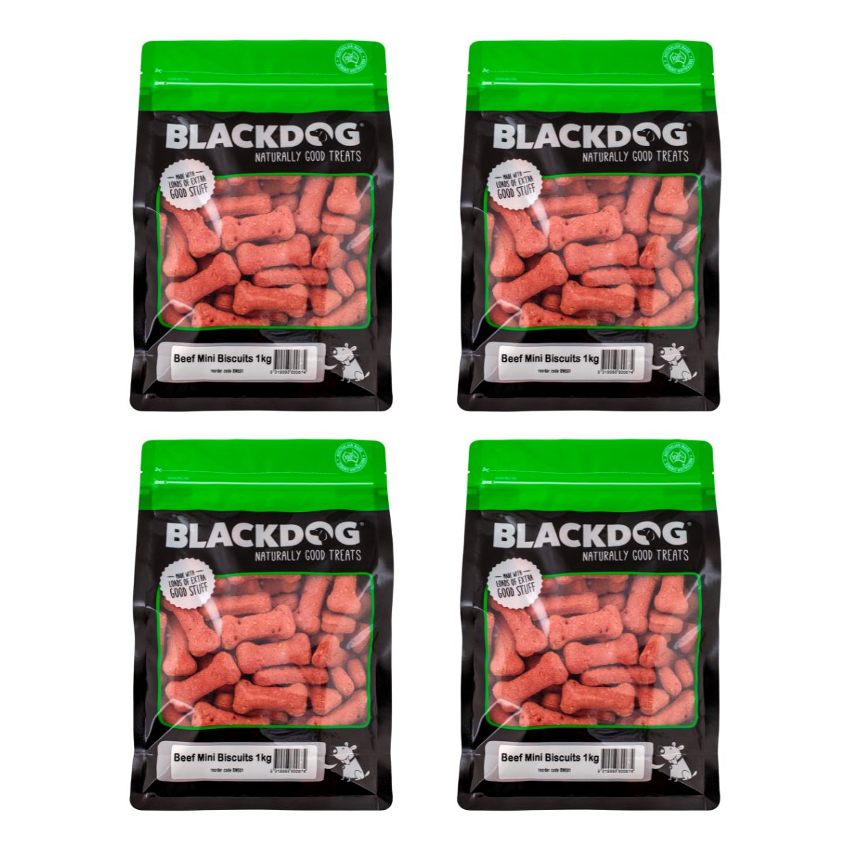 Blackdog Mini Beef Biscuits 1kg x 4pk-1973193590939193344
