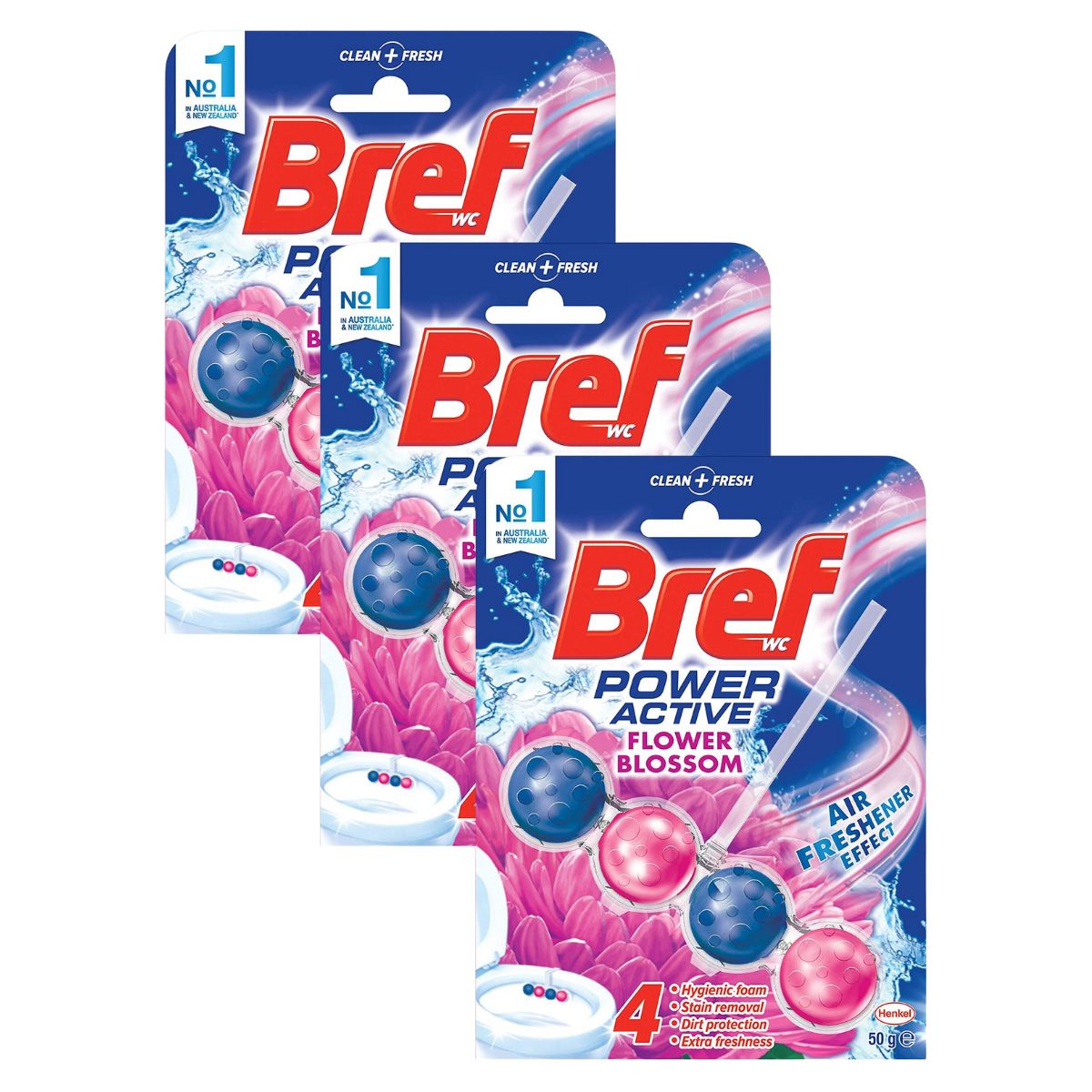 Bref Power Active Fresh Flowers 50g x3-1973193592679829506