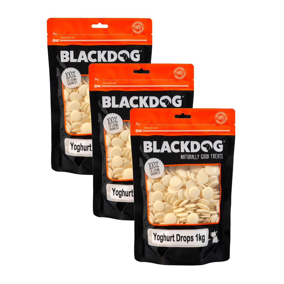 Blackdog Yoghurt Drops 1kg x 3pk-1973193589676707841