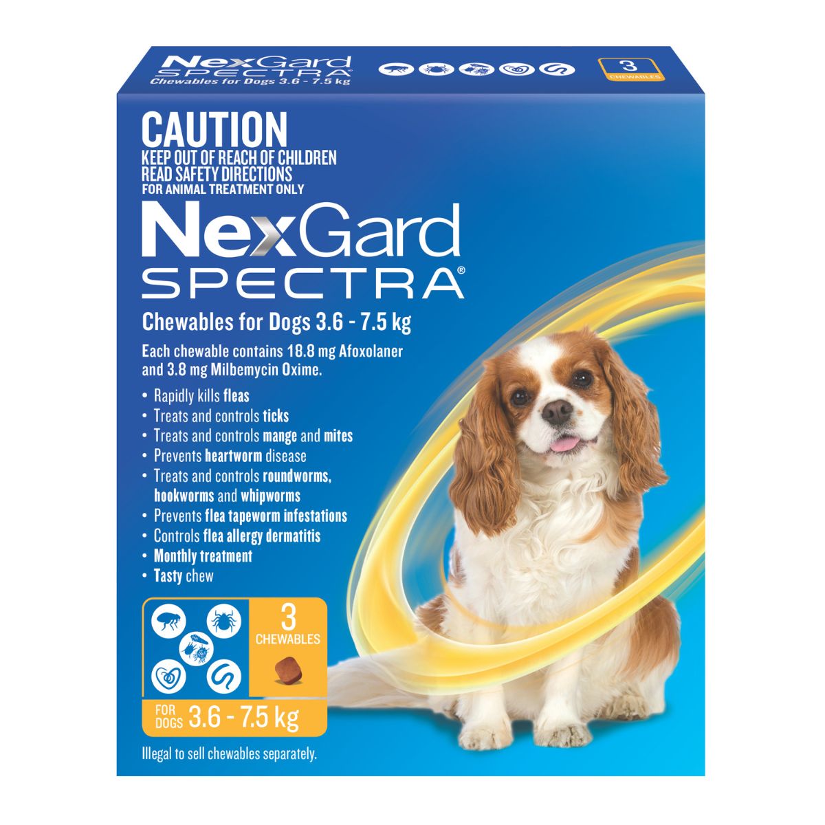 NexGard Spectra Dogs 3.6-7.5kg 3pk-1973193603916369922