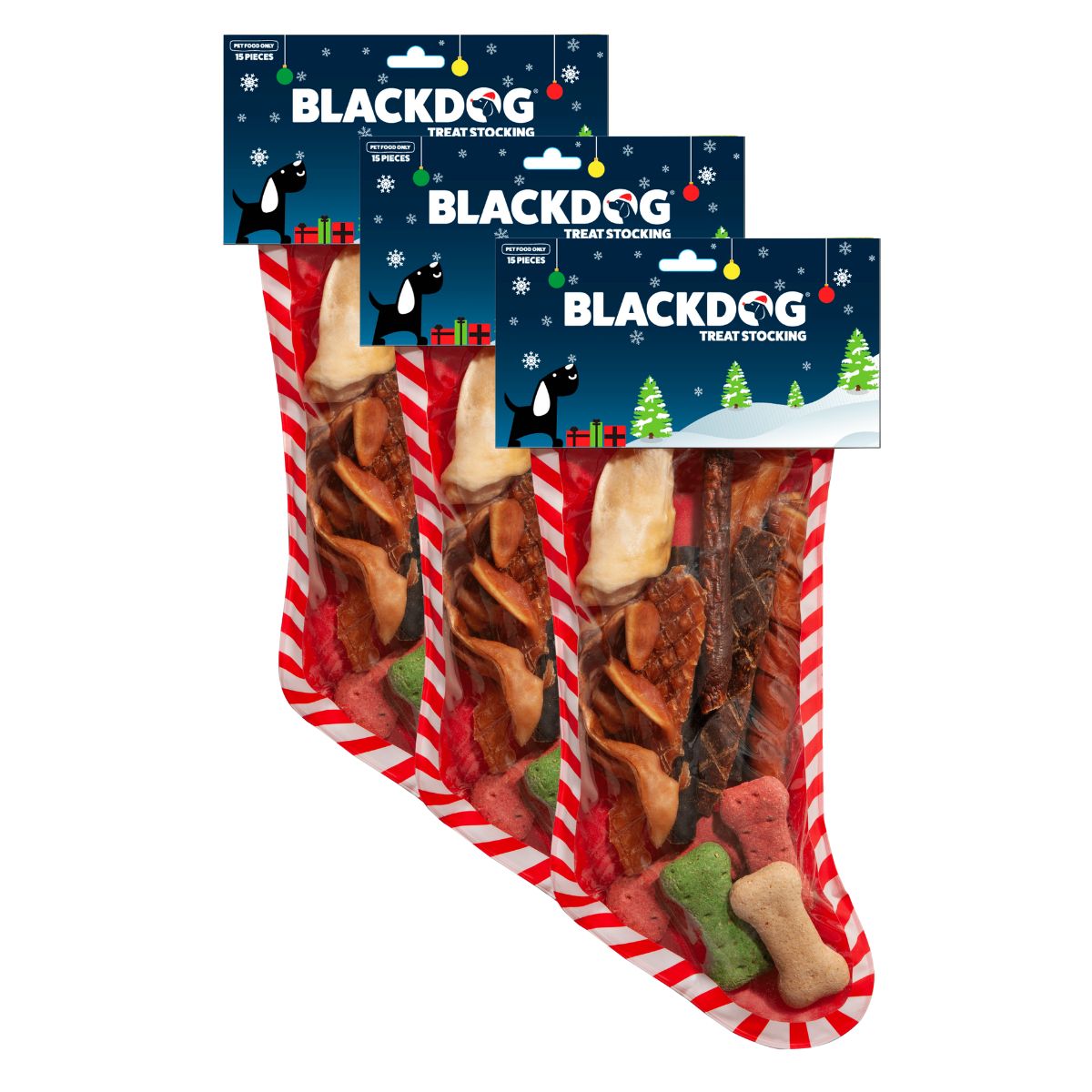3x Blackdog 15pc Christmas Stocking-1973193592147152896