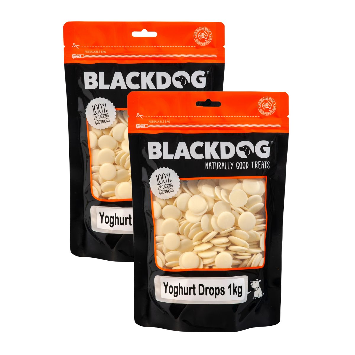 Blackdog Yoghurt Drops 1kg x 2pk-1973193589508935682