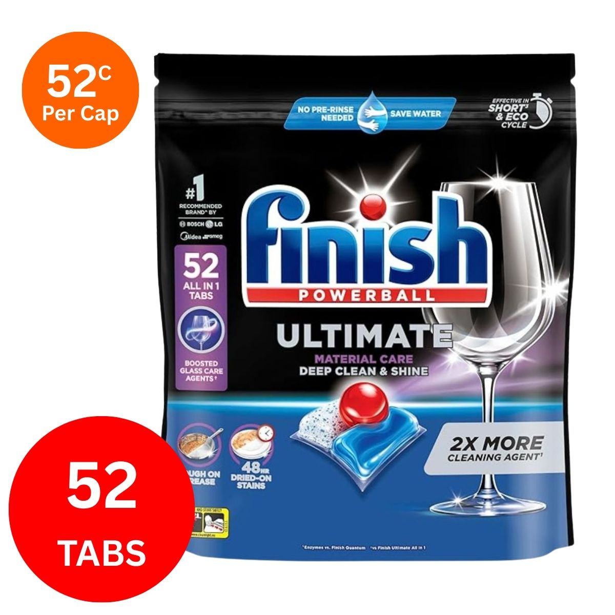 Finish Ultimate x 52 Dishwasher Tablets-1973193596911882243