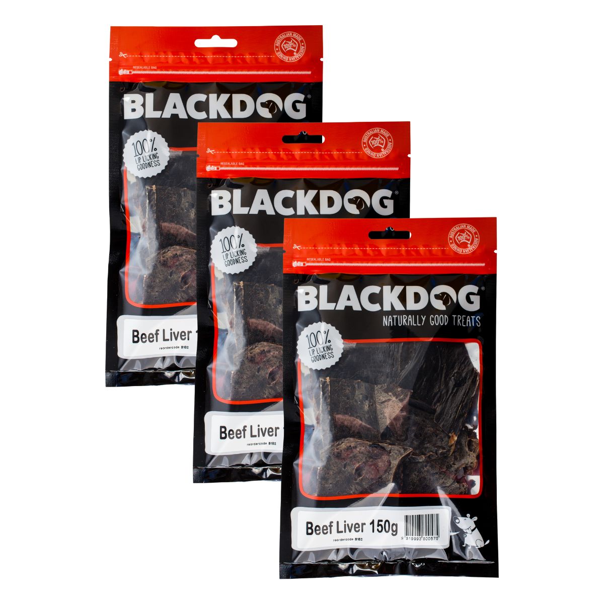Blackdog Beef Liver 150g x 3pk-1973193584576434178