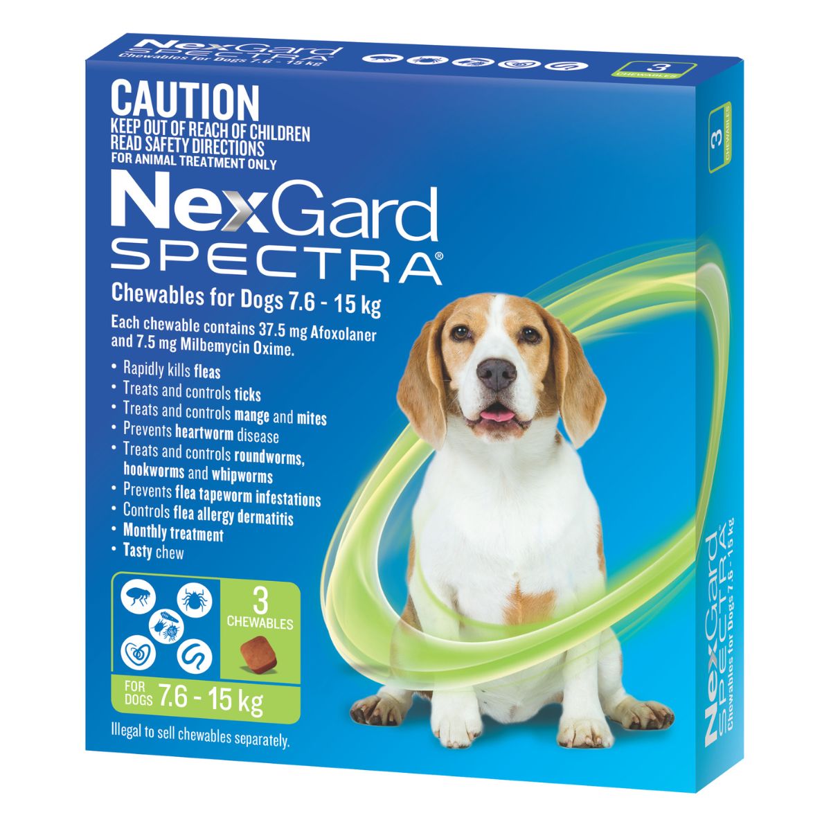 NexGard Spectra Dogs 7.6-15kg 3pk-1973193602892959746