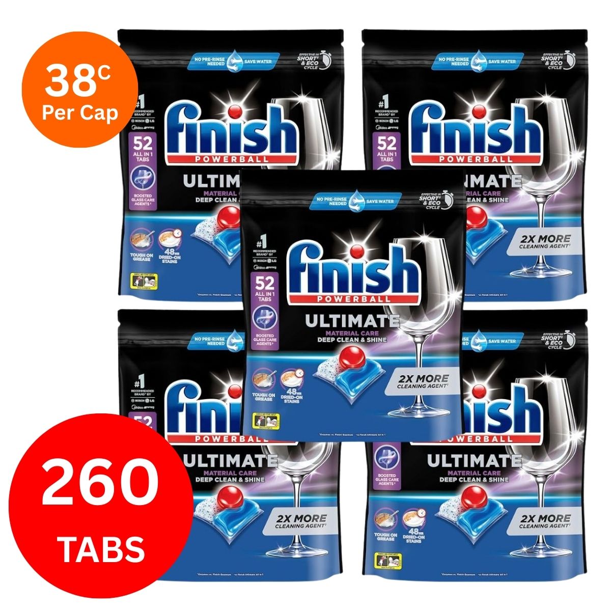 Finish Ultimate x 260 Dishwasher Tablets-1973193597599748099