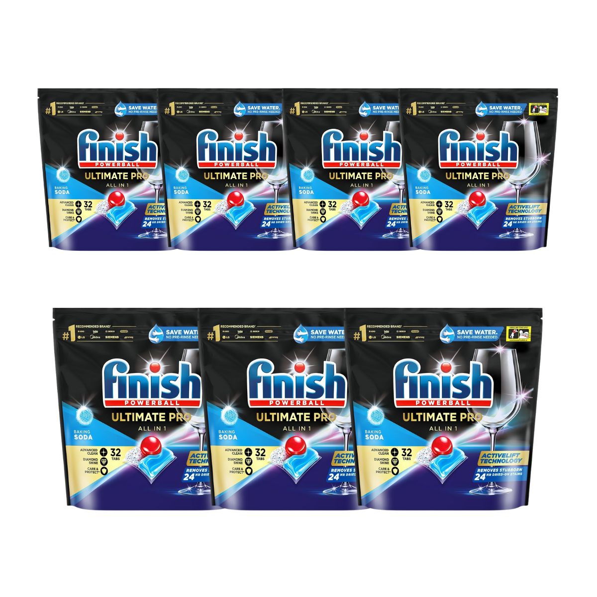 Finish Ultimate Pro 224 Baking Soda Dishwasher Tablets-1973194184475152385