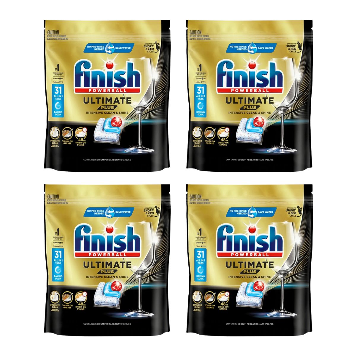 Finish Ultimate Plus x 124 Baking Soda Dishwasher Tablets-1973193595901054977