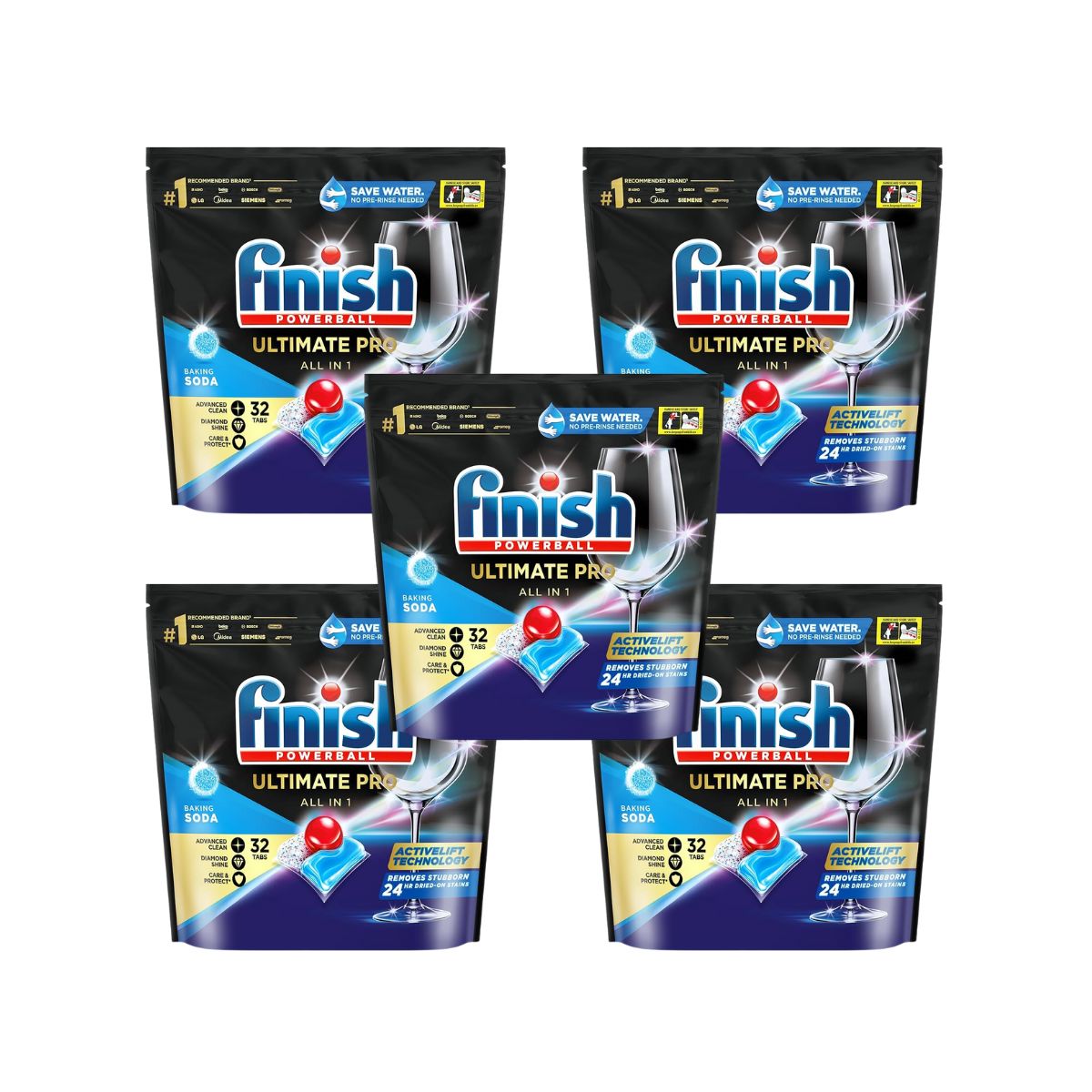 Finish Ultimate Pro 160 Baking Soda Dishwasher Tablets-1973194184147996672