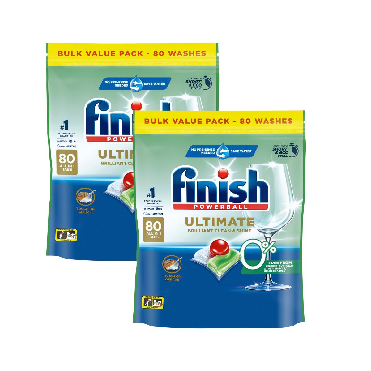 Finish Ultimate 0% Foam 160 Dishwasher Tablets-1973194175226712065