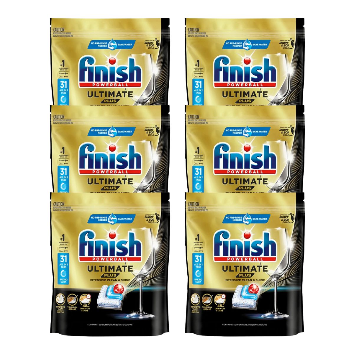 Finish Ultimate Plus x 186 Baking Soda Dishwasher Tablets-1973193596244987905