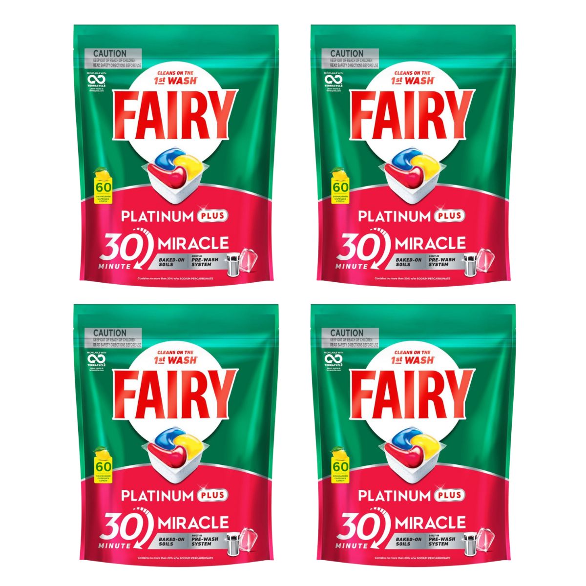 Fairy Platinum Plus x 240 Lemon Dishwasher Tablets-1973193595376766977