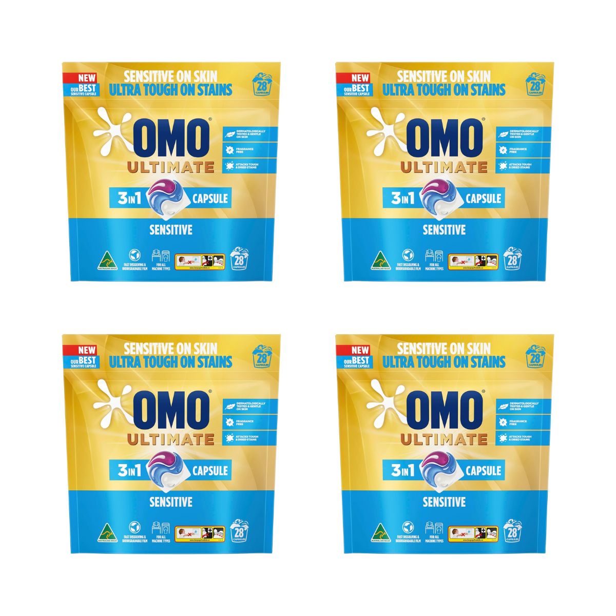 Omo Ultimate 3in1 Sensitive 112 Laundry Capsules-1973194177944621056