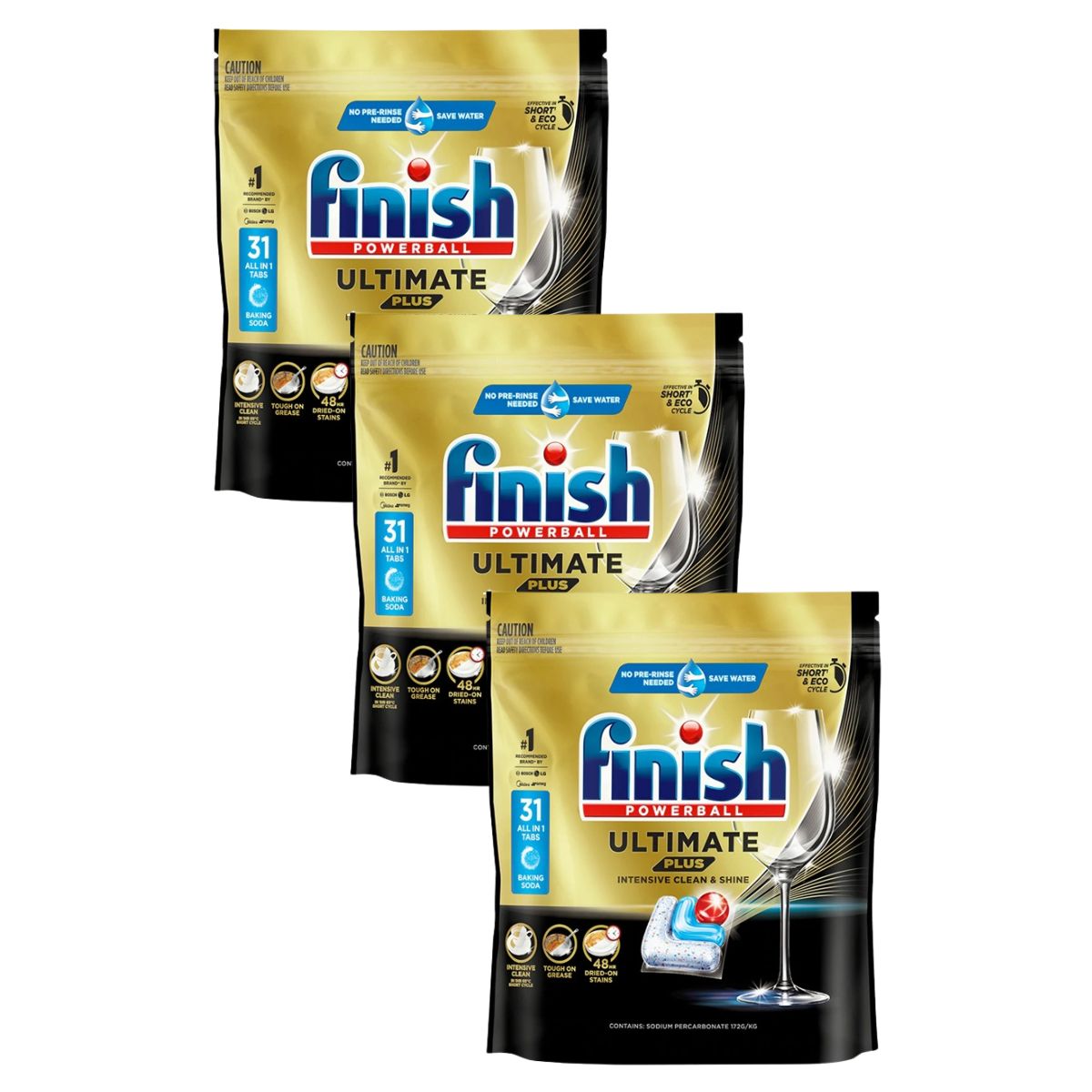 Finish Ultimate Plus x 93 Baking Soda Dishwasher Tablets-1973193595729088513