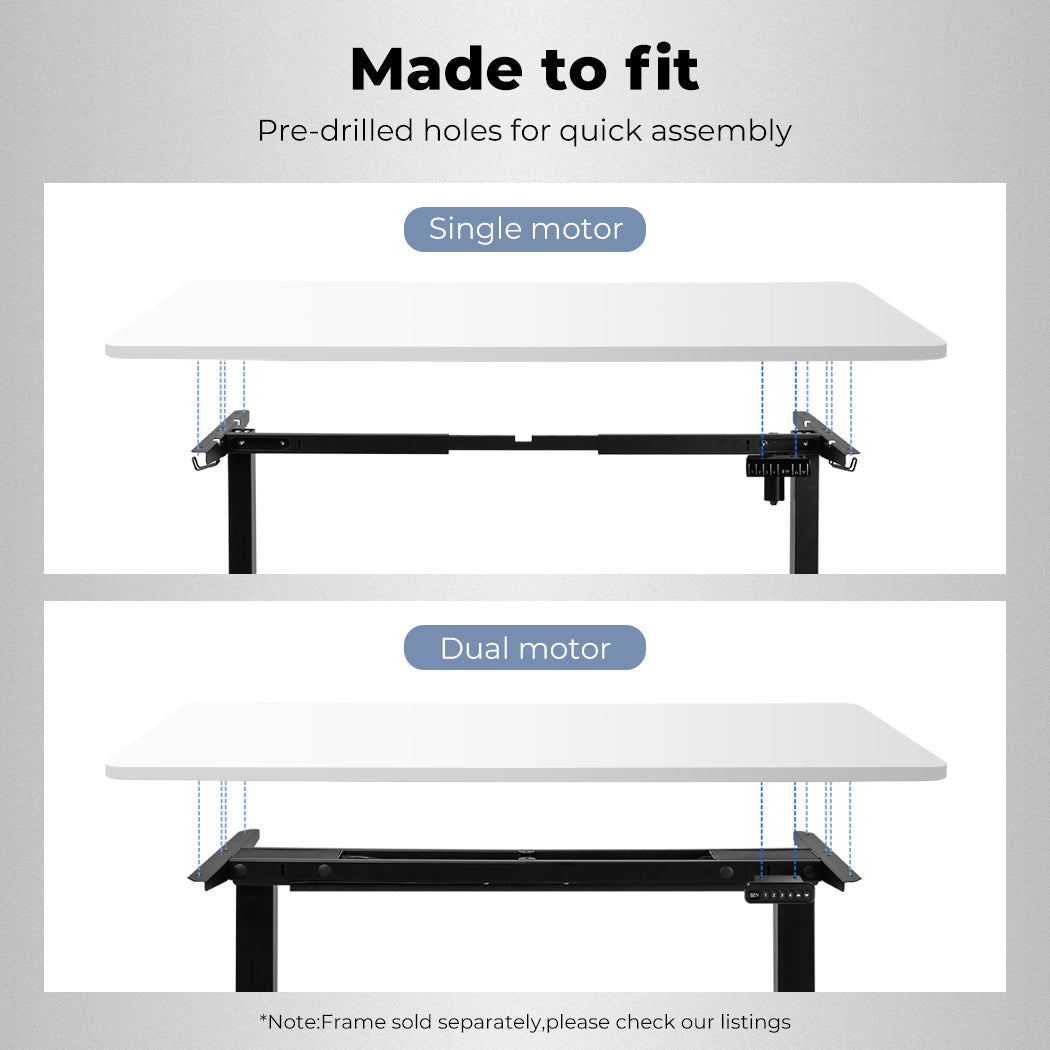 Levede Desktop For Motorised Adjustable White 120X60CM (Desktop Only)-1954803013252157446