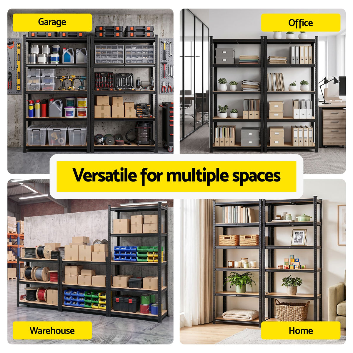 Giantz 2-Rack Garage Shelving 1.5X0.7m Warehouse Shelves Storage Rack Pallet Racking