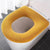 Anyhouz Toilet Seat A Yellow Washable Soft Mat Pad Cushion O-shape Seat Bidet Toilet Cover Accessories