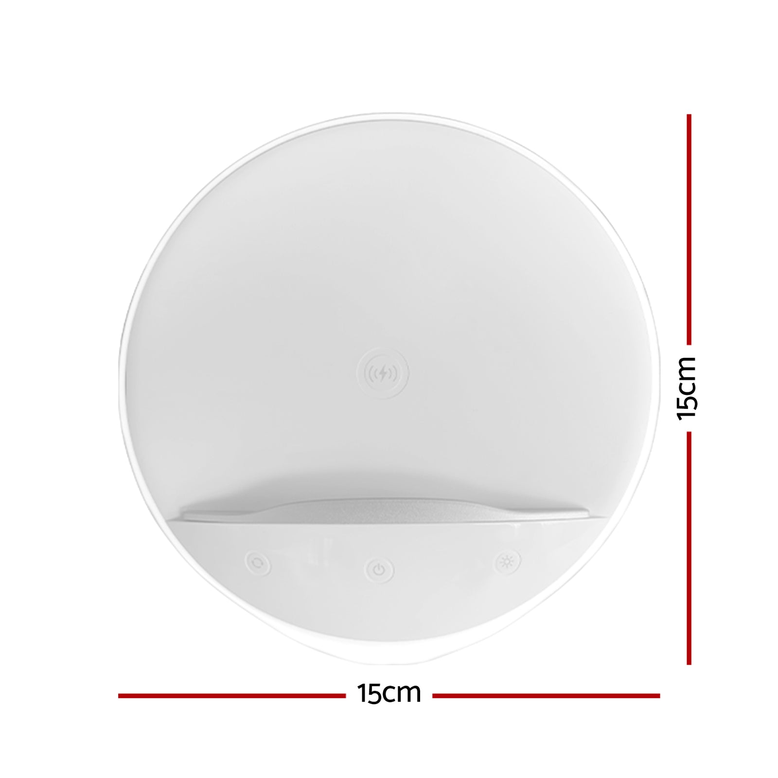 AIPOWER Bedside Lamp with Wireless Charger and Phone Holder Touch
